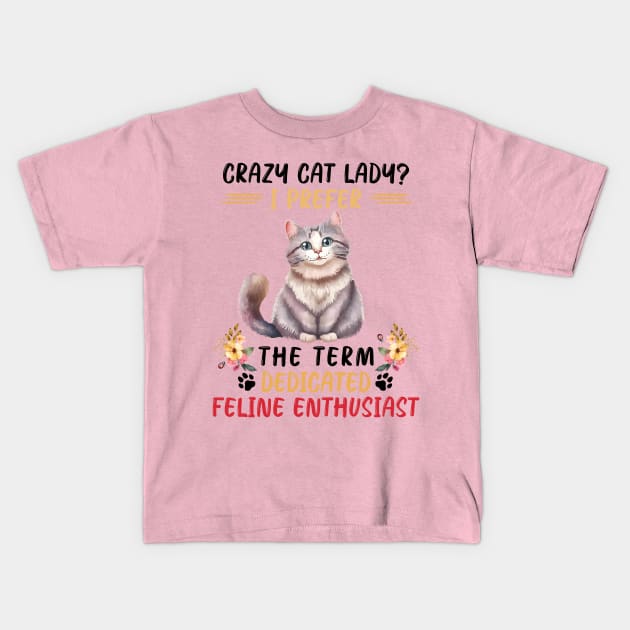 Funny Sarcastic Cat Kids T-Shirt by Anonic